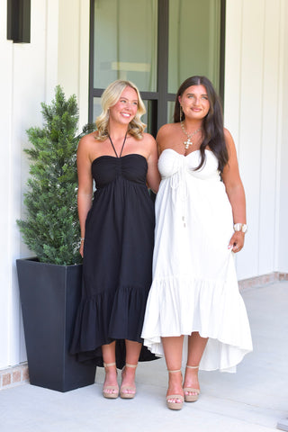 Ruched Midi - Black