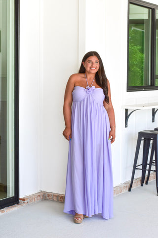 Floral Detail Maxi - Lavender