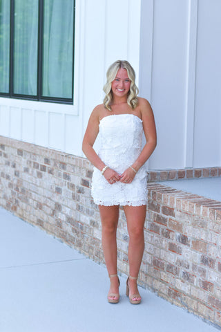 White Floral Dress
