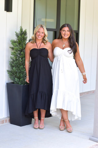 Ruched Midi - Ivory