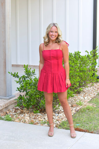 Corset Pleats Dress