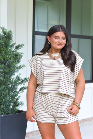 Soft Tan Stripe Set