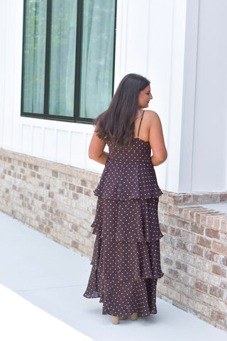 Brown Polka Maxi