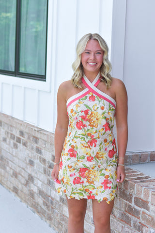 Floral Halter Mini – Lavish Retail + Co