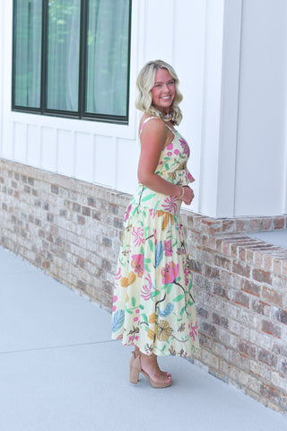 Yellow Skirt Set