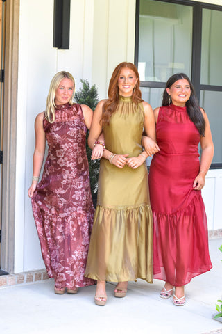 Organza Maxi - Olive