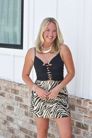 Rope Detail Tank - Black