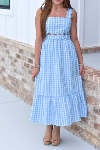 Gingham Midi