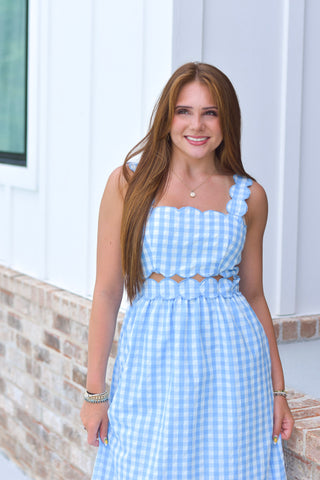 Gingham Midi