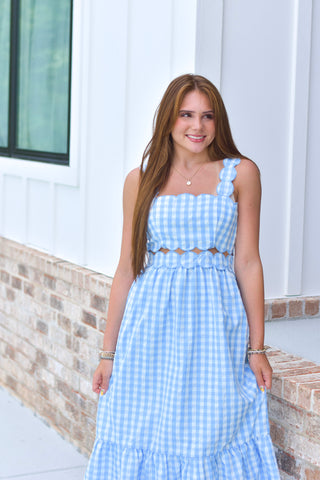 Gingham Midi