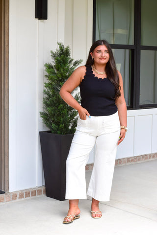 Scallop Pocket Pant