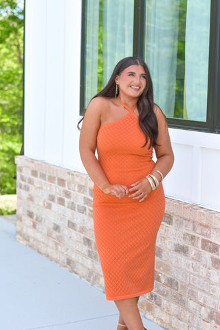Halter Dress - Orange