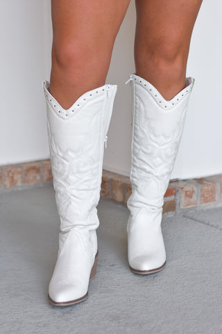 Whitney Boot - White
