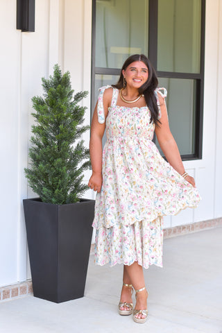 Garden Eyelet Midi