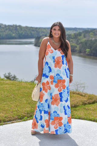 Orange Petal Maxi