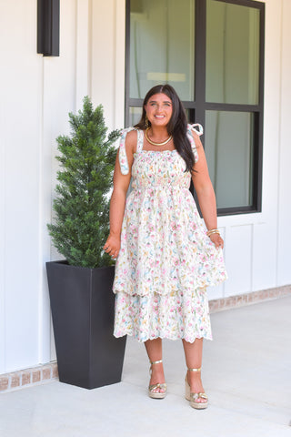 Garden Eyelet Midi