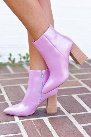 Veronica Boot - Pink - Lavish Tuscaloosa