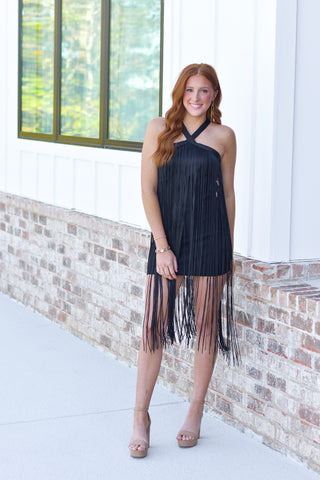 Fringe Mini Dress
