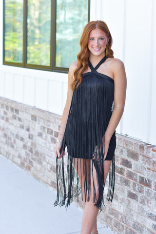 Fringe Mini Dress