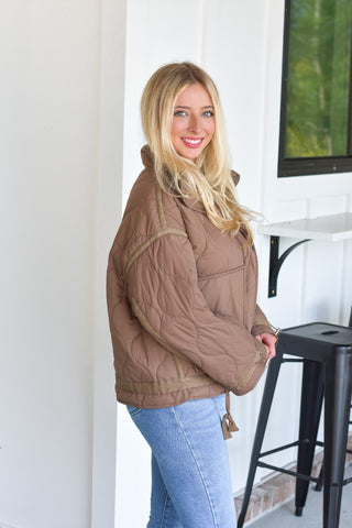 Quilted Jacket - Mocha