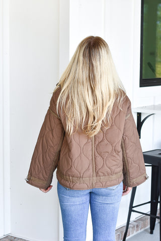 Quilted Jacket - Mocha