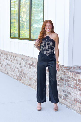 Black Lace Jumpsuit