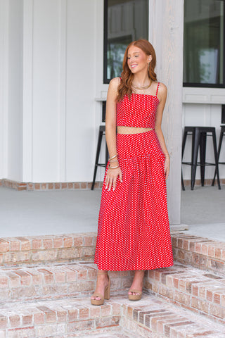 Red Polka Set