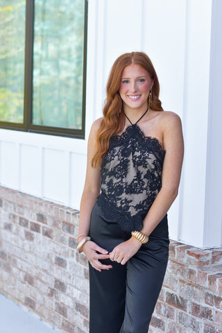 Black Lace Jumpsuit