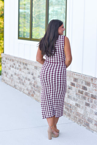 Gingham Sweater Set