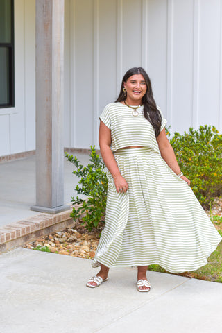 Sage Skirt Set