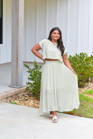 Sage Skirt Set