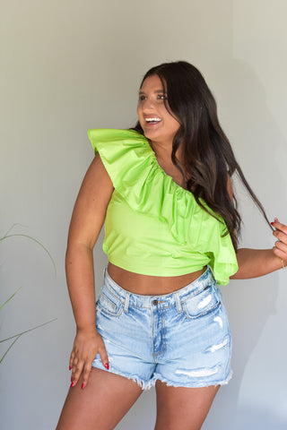 Lime Ruffle