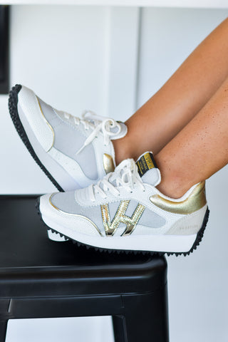 Cosmic Sneaker - White/Gold