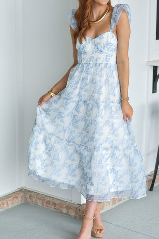 Blue Garden Midi