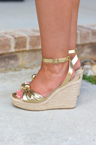 Fran Gold Wedge