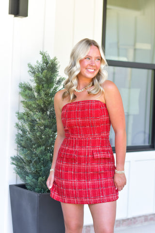 Red Tweed Mini
