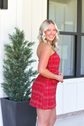 Red Tweed Mini