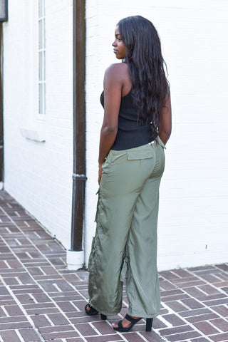 Cargo Pants - Olive - Lavish Tuscaloosa