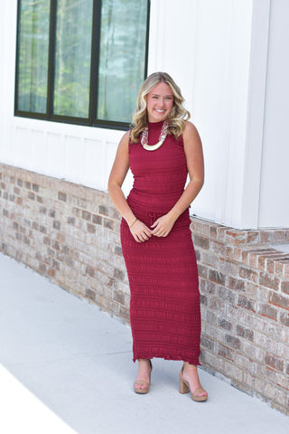 Textured Maxi Set