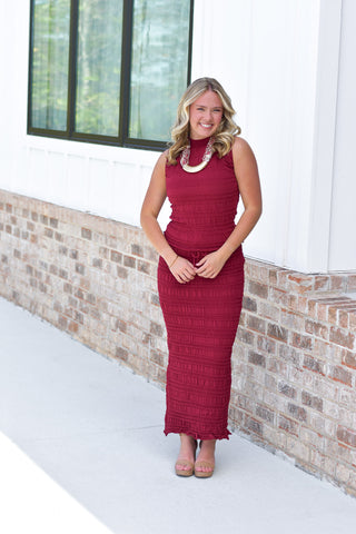 Textured Maxi Set