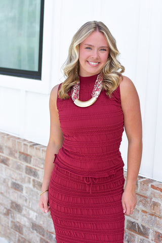 Textured Maxi Set