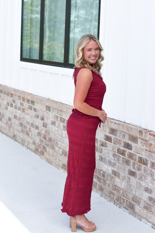 Textured Maxi Set