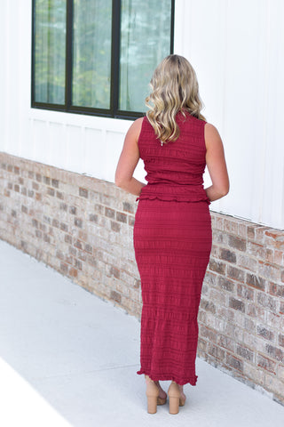 Textured Maxi Set