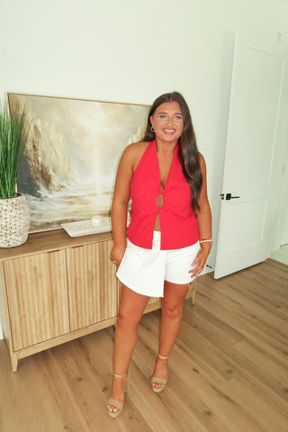 Double Twist Top - Red