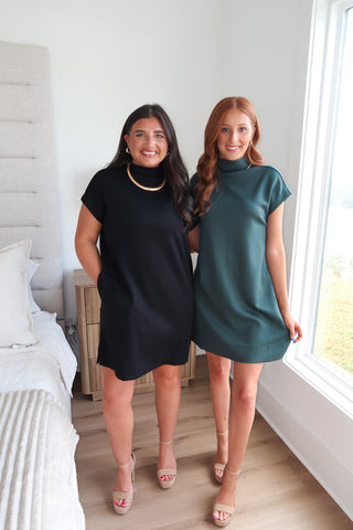 Soft Mock Dress - Black