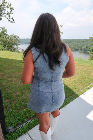 Denim Romper