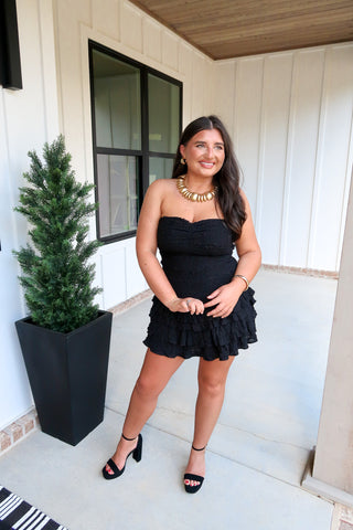 Smocked Mini - Black