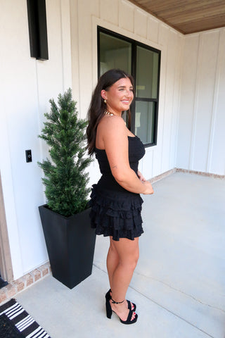 Smocked Mini - Black