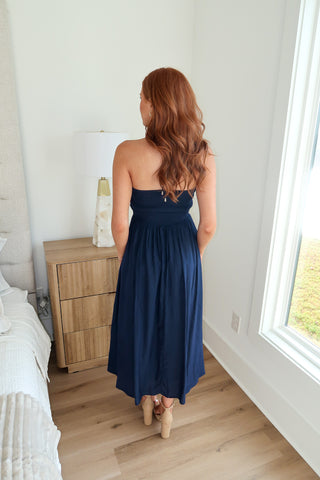 Halter Midi - Navy