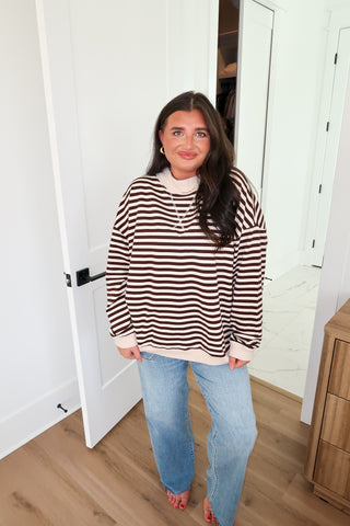Contrast Stripes - Brown